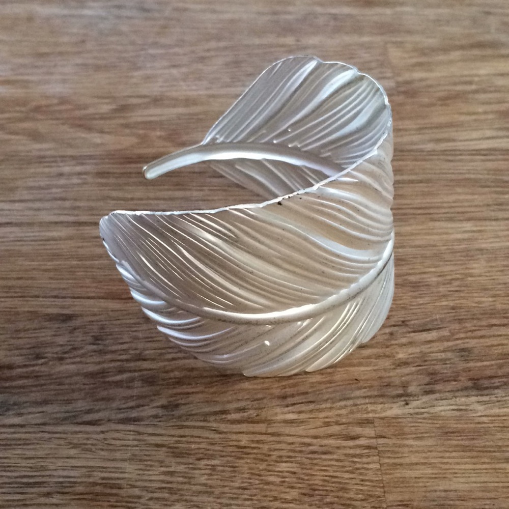 Feather cuff bracelet